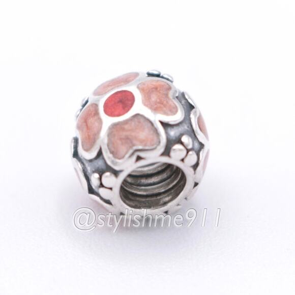 Authentic PANDORA Red Daisy Charm - 790433ER - Picture 7 of 9